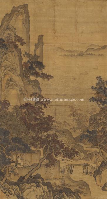 周臣-观潮图-绢本-99.4X185.5cm