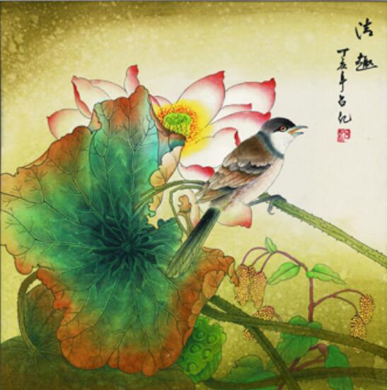 复制字画扫描工笔画花鸟画欣赏